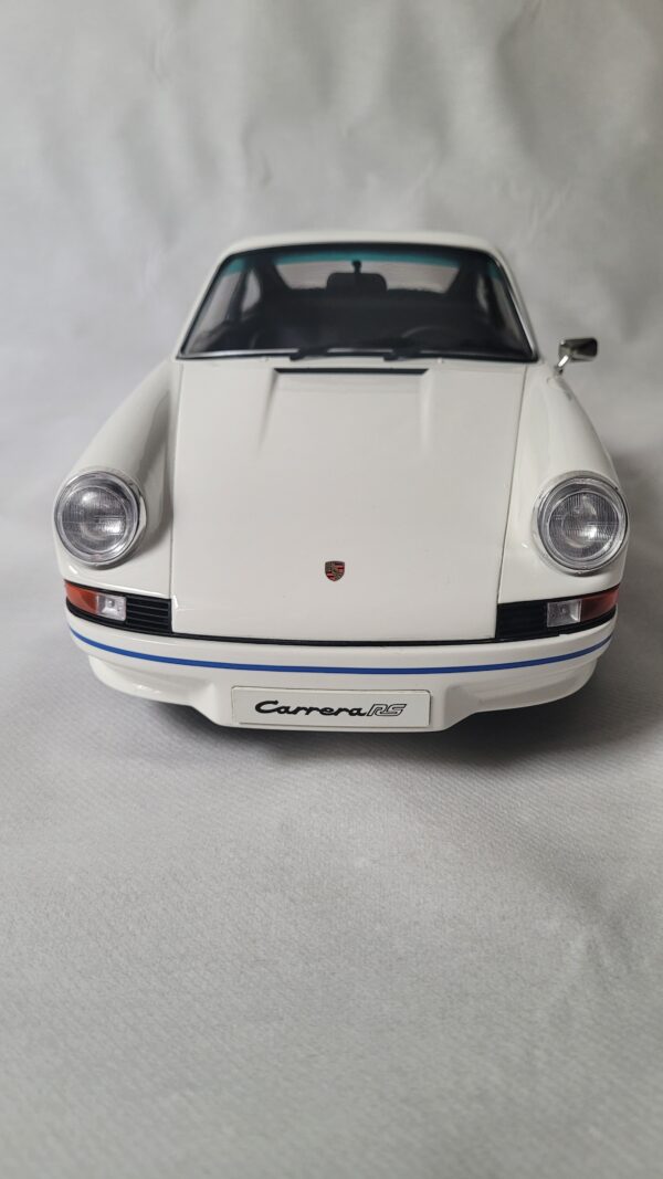 GT Spirit 1:12 - Voiture de sport miniature - Porsche Carrera RS 2.7 1973 White-Blue – Image 4