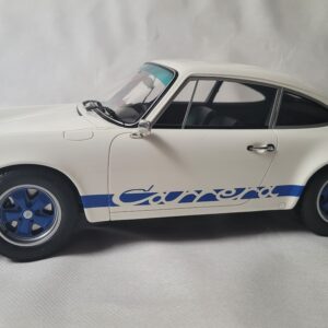 GT Spirit 1:12 - Voiture de sport miniature - Porsche Carrera RS 2.7 1973 White-Blue